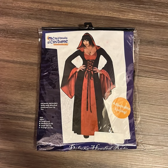 Halloween deluxe hooded robe - witch costume size XL - Picture 2 of 5